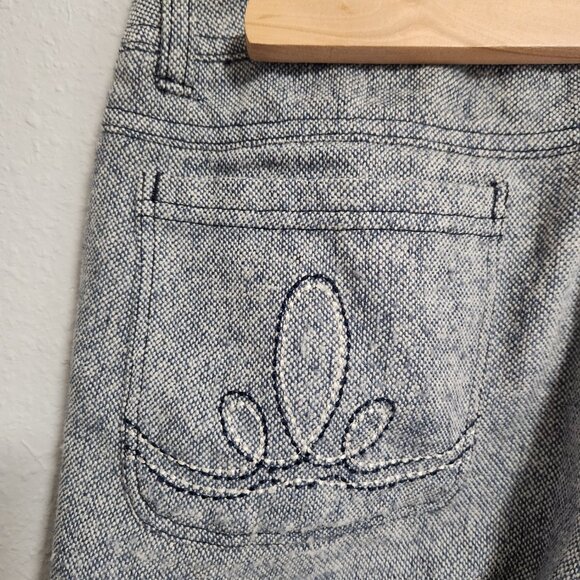 Prana Blue Textured Capri Pants Size 4 - Picture 2 of 7